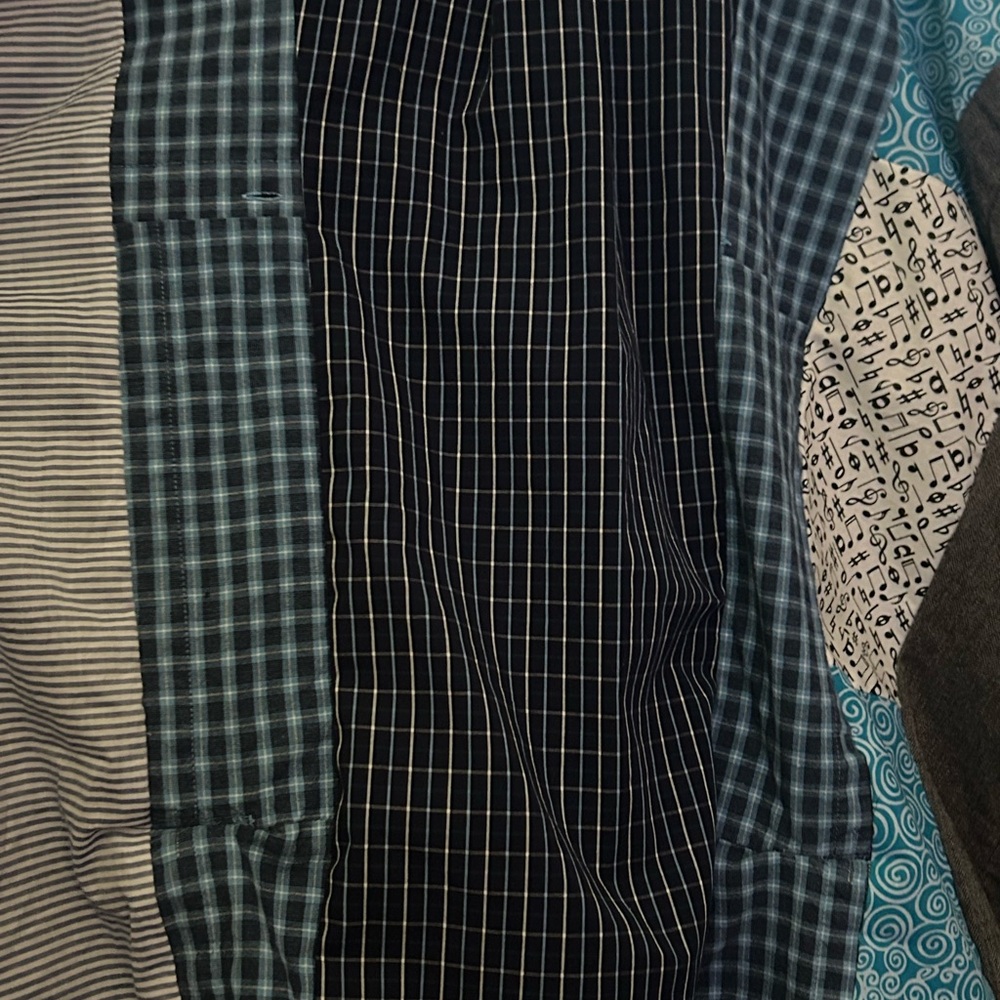 Upcycled Patchwork Button-Up Shirt - image 5